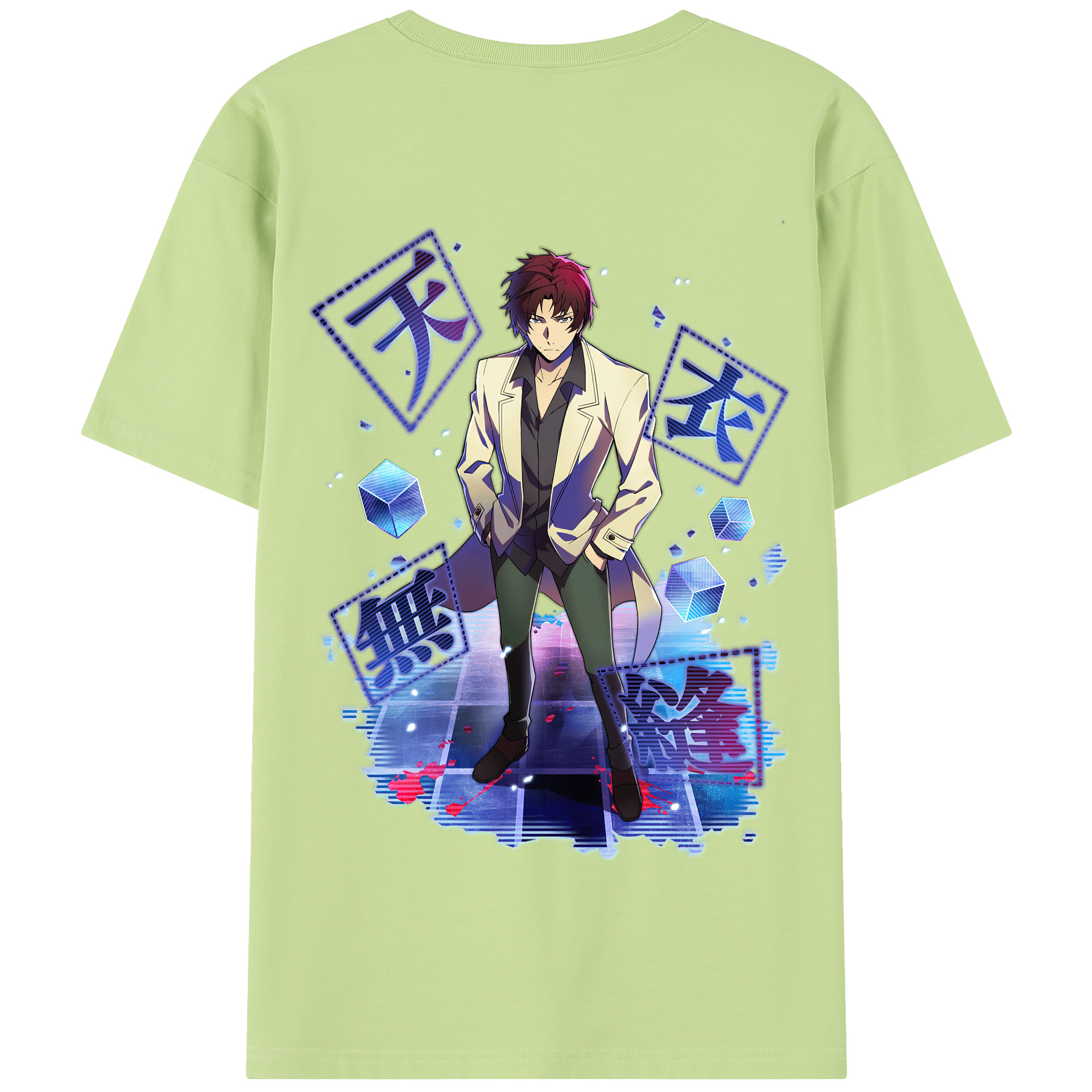 （画像用） 文豪ストレイドッグス Bungo Stray Dogs 綿100％半袖Tシャツ（背面プリント）
